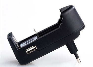 China Standard EU Plug USB Lithium Ion Battery Charger , Micro Usb Li Ion Charger Black supplier