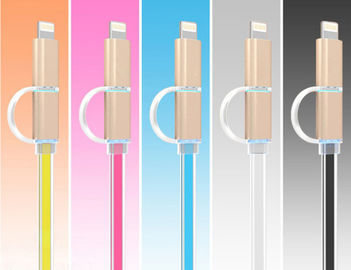 China High Speed 2 In 1 USB Li Ion Battery Charger Mobile Charger Usb Cable 100mm Length supplier