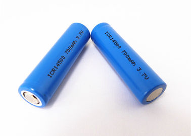 China Long Lasting 700mAh 14500 3.7 V Battery , Grade A E Cigarette / Vapor Batteries supplier