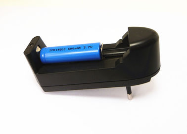 China 1 Slot Seat Type 14500 Li Ion Battery Charger , Portable Flashlight Battery Charger supplier