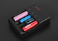 Black 4x 18650 Battery Charger , Multi E Cig Battery Charger With 600mm Cable supplier