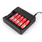 Durable New H6 Li Ion 18650 Charger , 6 Slot Battery Charger With AU EU Plug supplier