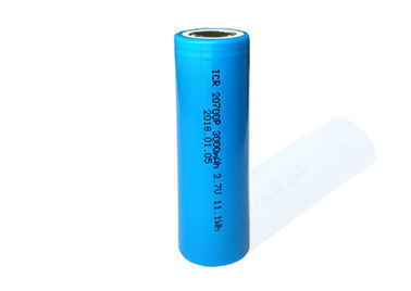 China Blue 3.7 V Li Ion Battery 3000mah  , 20700 High Drain Battery For Vaping Box Mod supplier