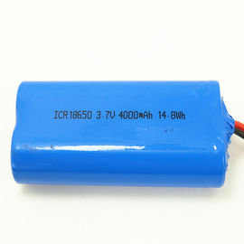 China 3.7v 1s2p Li Ion Battery Pack ICR18650 Battery 4000mah 14.8Wh With Protection supplier