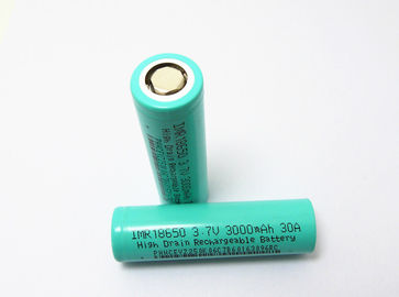 China Electronic Cigarette 18650 Li Ion Battery 3.7V 3000mAh High Power 1000 Times Life supplier