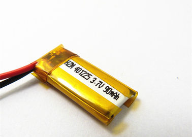 China 401235 3.7v 90mah Mini Lithium Polymer Battery For Cellular Phone Interphone supplier