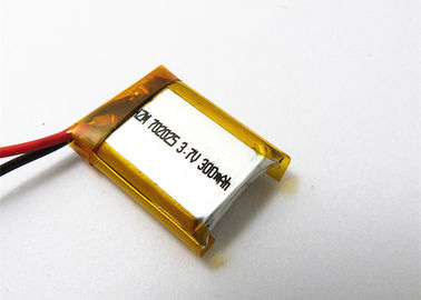 China Deep Cycle 702025 Flat Lithium Polymer Battery 300mah Lipo Battery For GPS Digital Camera supplier