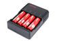 Plastic 17670 / 18500 Battery Charger , 3.7v 4 Bays E Cigarette Multi Charger supplier