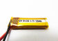Small 3.7v  501230 120mah Lithium Polymer Battery For Blue Tooth Earphone supplier